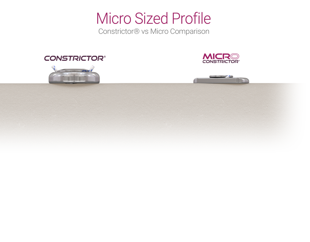Micro Constrictor® Profile Comparison to Constrictor®